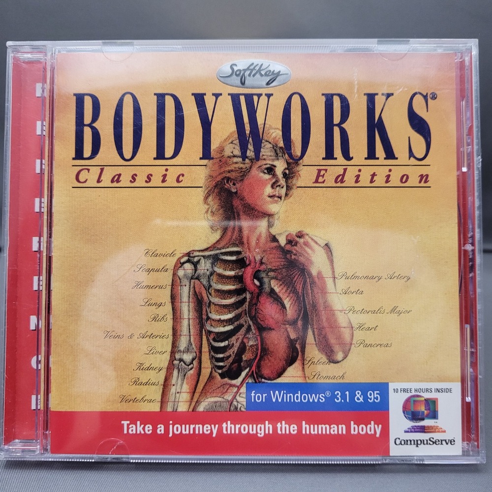 Bodyworks‎ Classic Edition by SoftKey (CD-ROM, 1996)